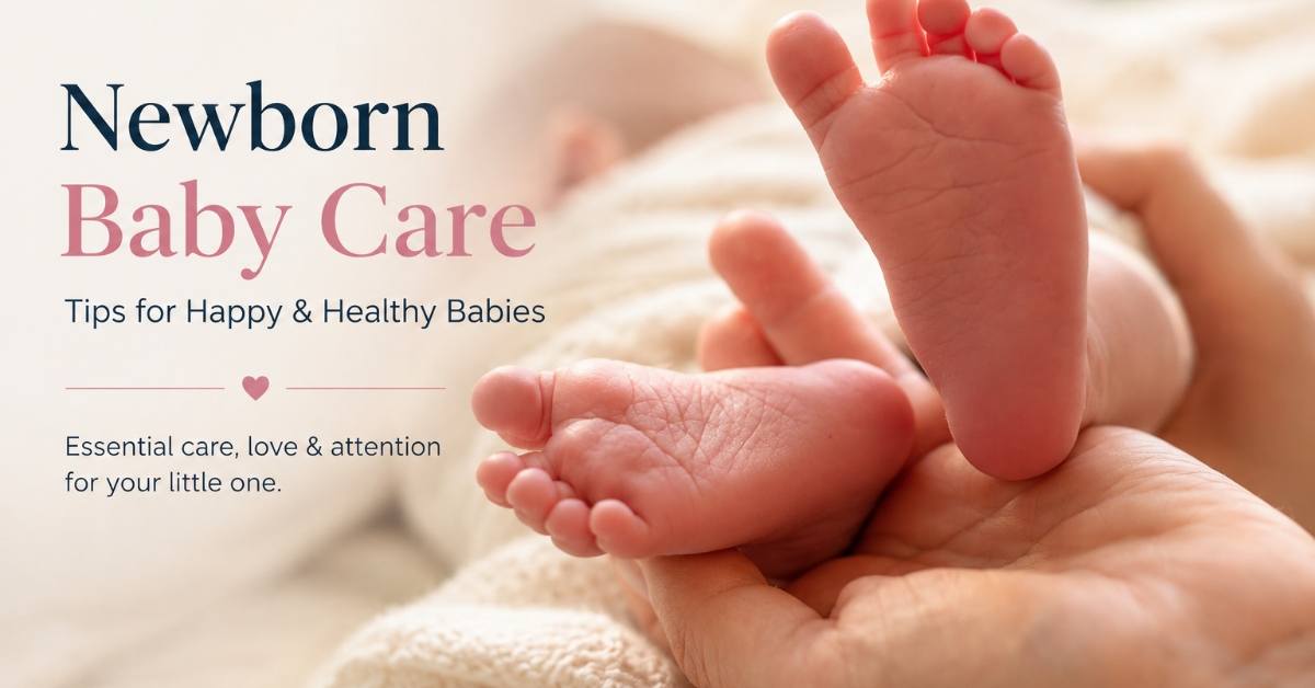 Premature baby feet in mother hands newborn care