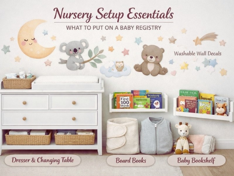 Baby Registry Must Haves for First Time Moms: 75 Essential Items (2026) 7 Nursery Setup Essentials β What to Put on a Baby Registry