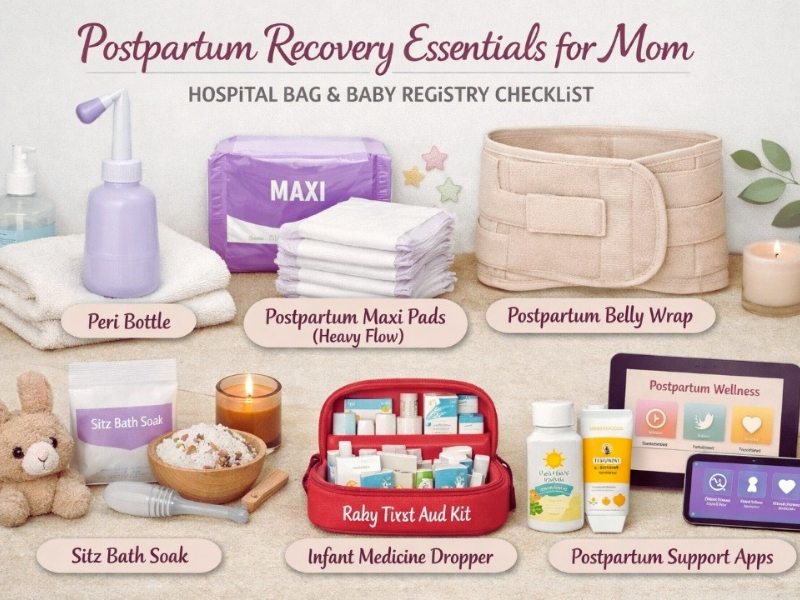 Baby Registry Must Haves for First Time Moms: 75 Essential Items (2026) 10 Postpartum recovery essentials for new moms after childbirth.