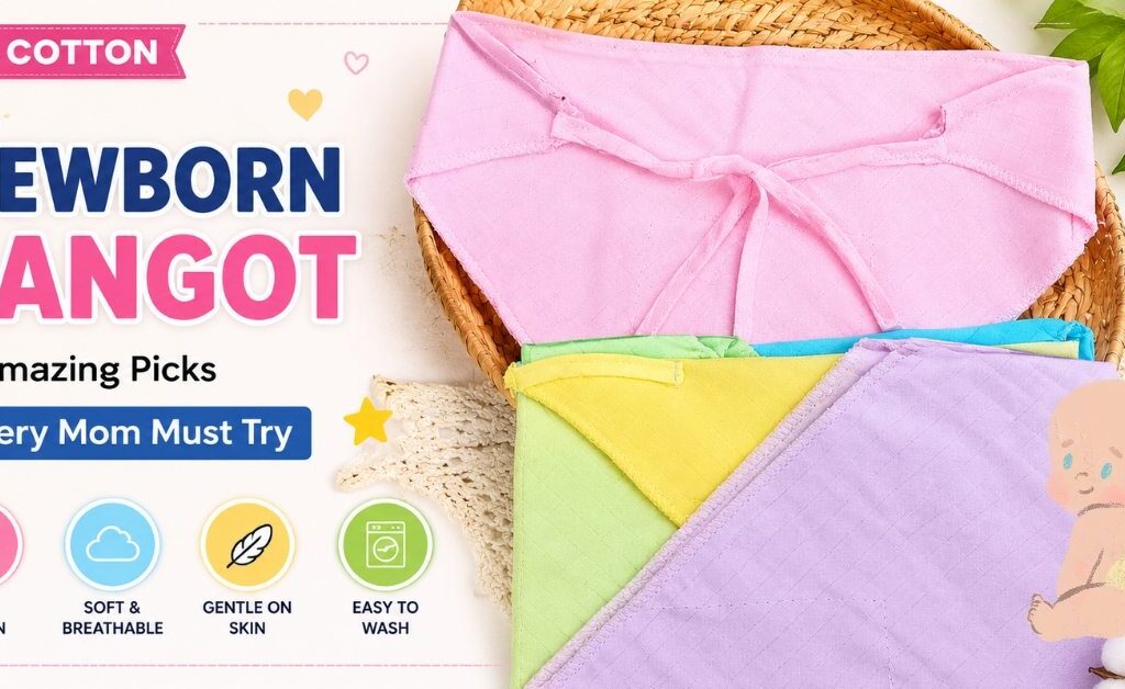 Soft muslin cotton newborn langot in pastel colors for baby comfort
