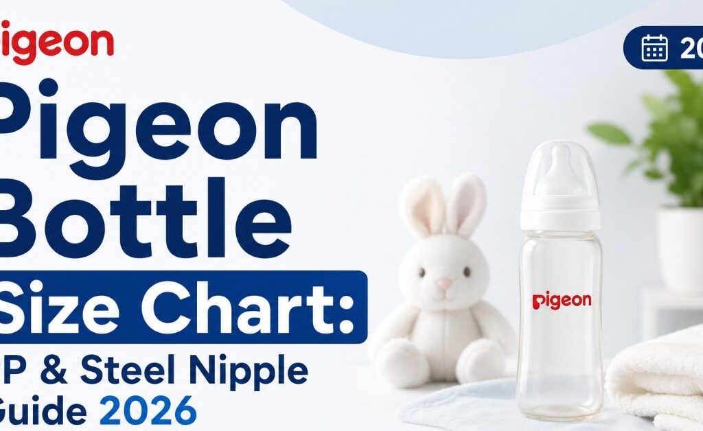 Pigeon bottle size chart for PP and Steel bottles